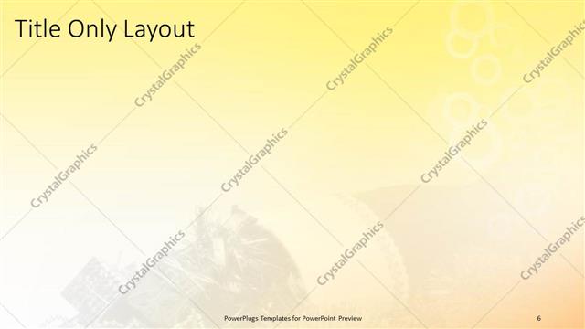 Title Only presentation slide layout