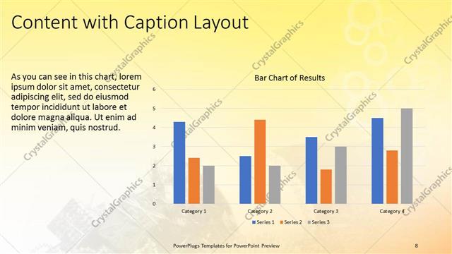Content with Caption presentation slide layout