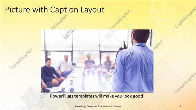 Picture with Caption presentation slide layout
