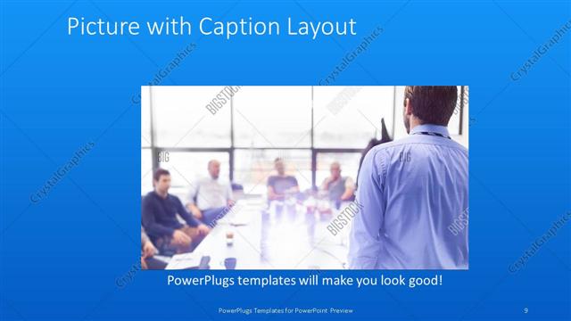Picture with Caption presentation slide layout