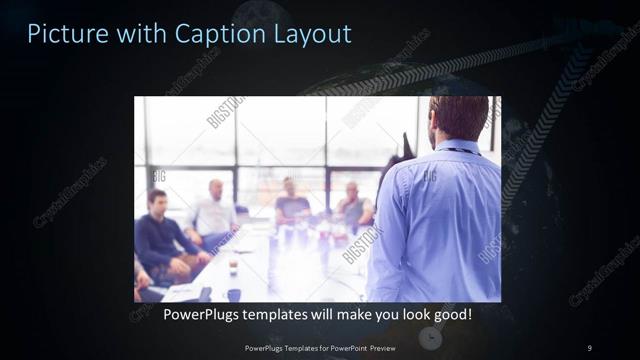 Picture with Caption presentation slide layout