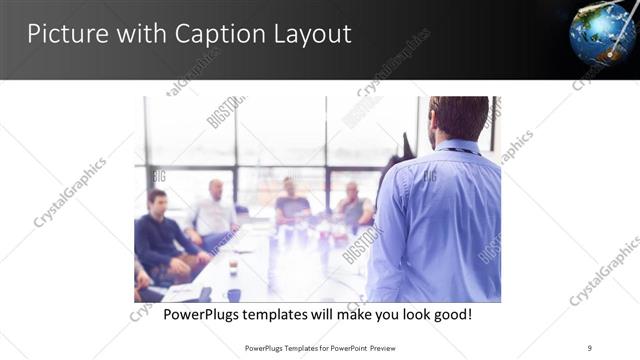 Picture with Caption presentation slide layout