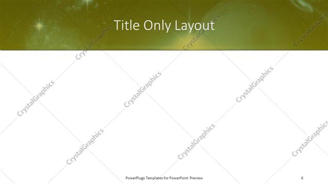 Title Only presentation slide layout