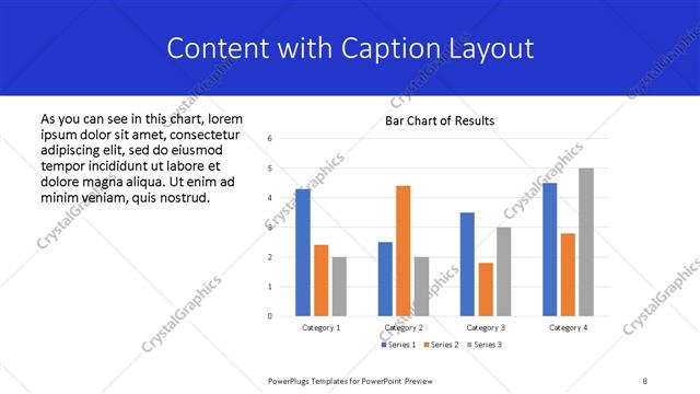 Content with Caption presentation slide layout
