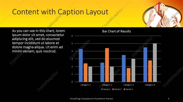 Content with Caption presentation slide layout