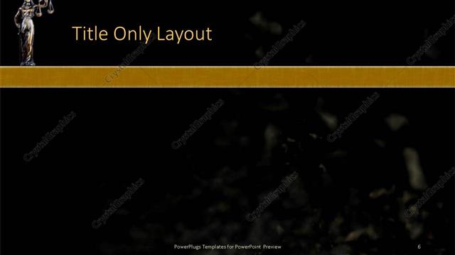 Title Only presentation slide layout