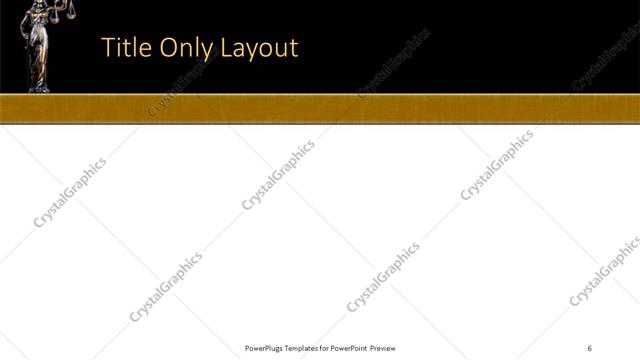 Title Only presentation slide layout