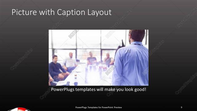 Picture with Caption presentation slide layout