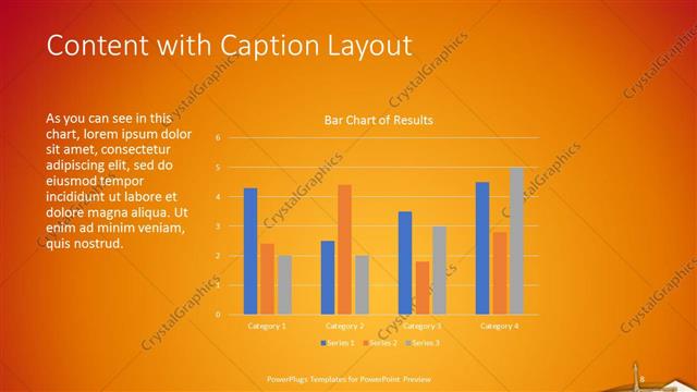 Content with Caption presentation slide layout
