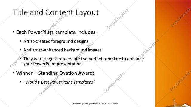 Title and Content presentation slide layout