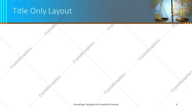 Title Only presentation slide layout