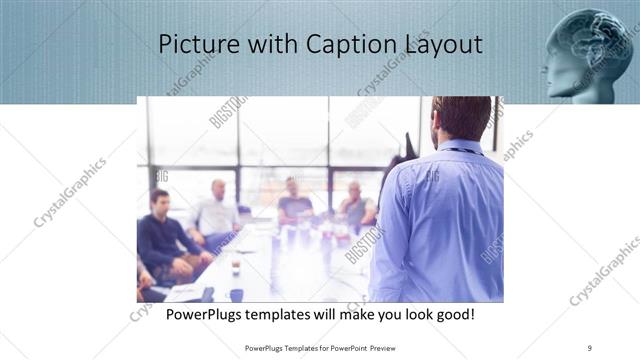 Picture with Caption presentation slide layout