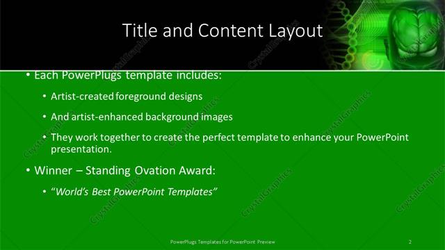 Title and Content presentation slide layout