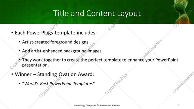Title and Content presentation slide layout