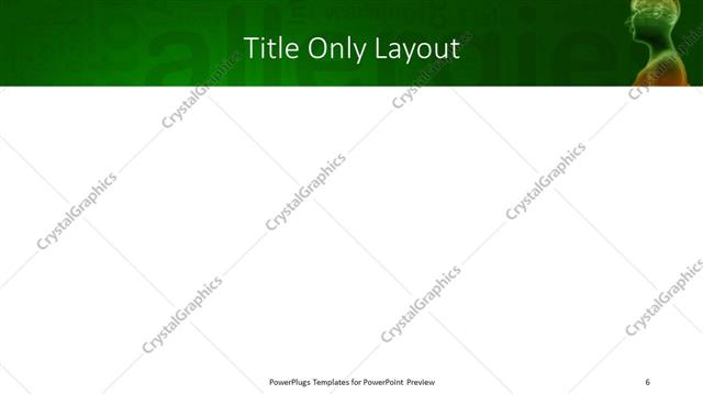 Title Only presentation slide layout