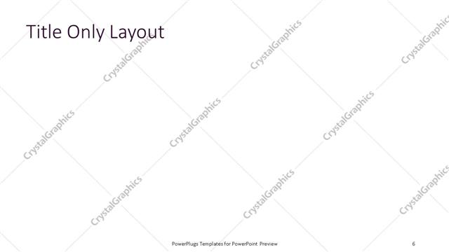 Title Only presentation slide layout