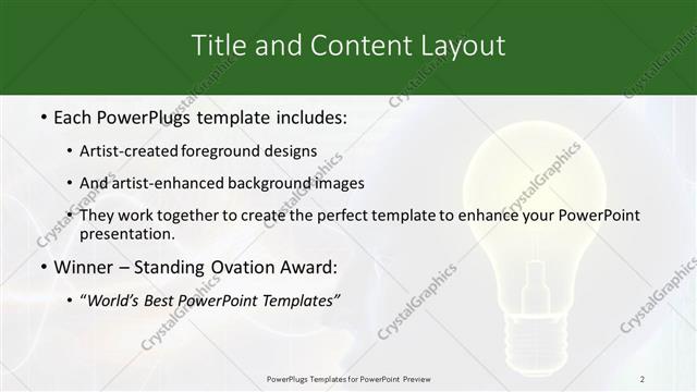 Title and Content presentation slide layout