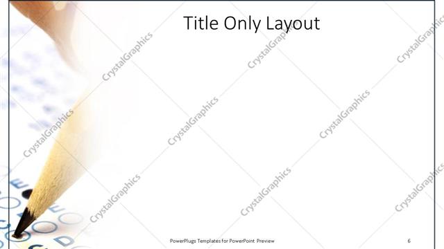 Title Only presentation slide layout