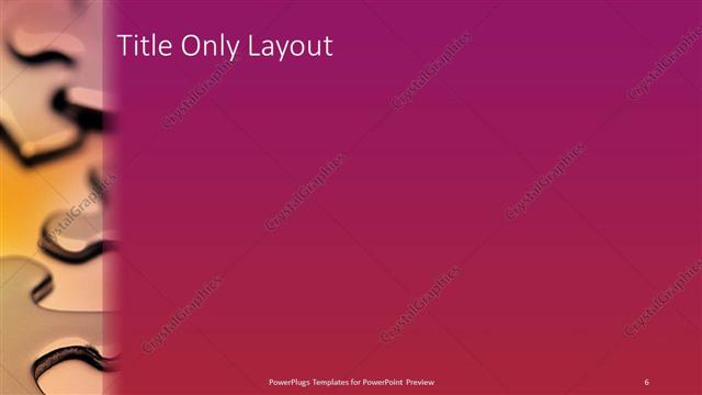 Title Only presentation slide layout