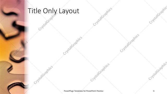 Title Only presentation slide layout