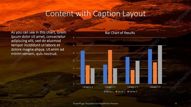 Content with Caption presentation slide layout