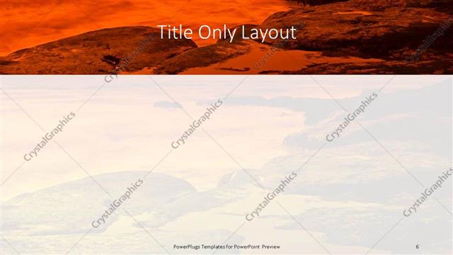 Title Only presentation slide layout