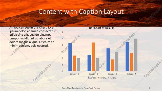 Content with Caption presentation slide layout