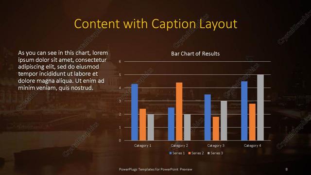 Content with Caption presentation slide layout