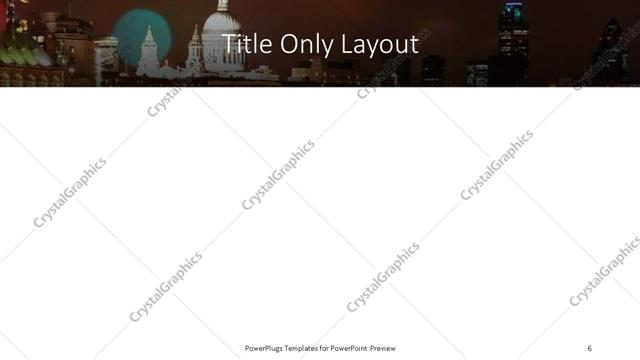 Title Only presentation slide layout