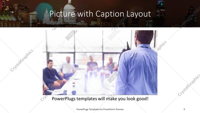 Picture with Caption presentation slide layout
