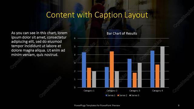 Content with Caption presentation slide layout