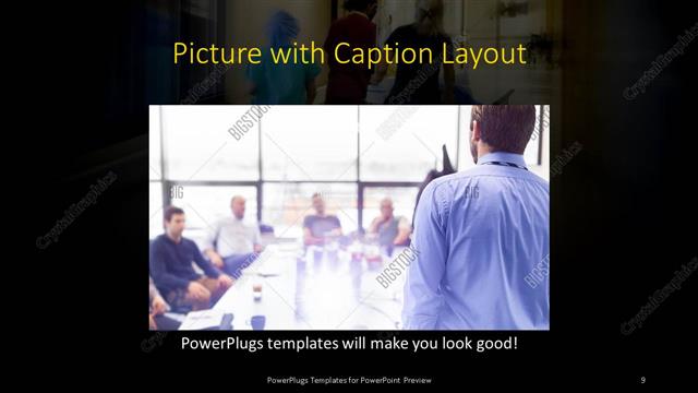 Picture with Caption presentation slide layout
