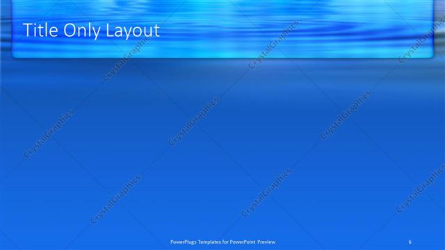 Title Only presentation slide layout