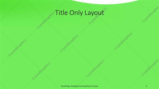 Title Only presentation slide layout