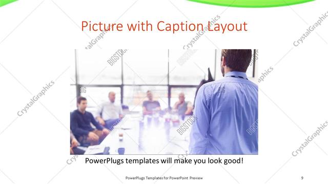 Picture with Caption presentation slide layout