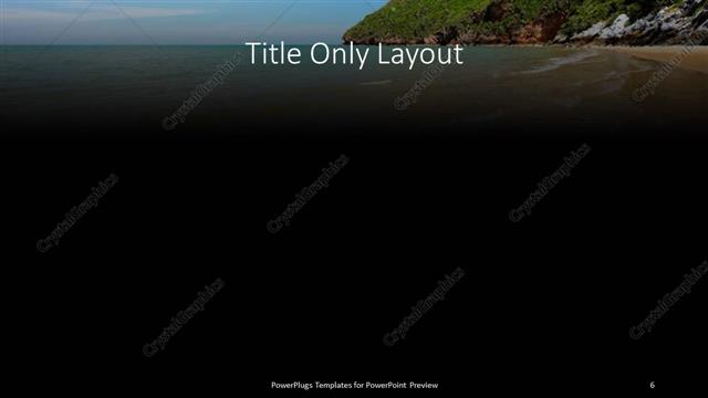 Title Only presentation slide layout