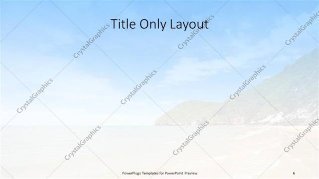 Title Only presentation slide layout