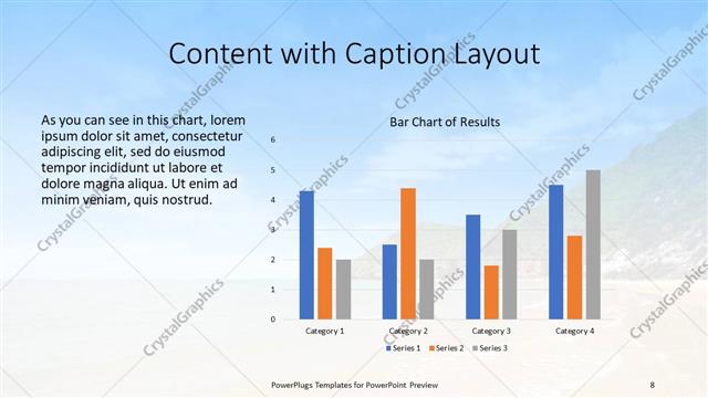 Content with Caption presentation slide layout
