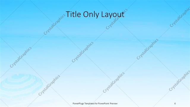Title Only presentation slide layout