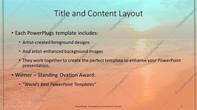 Title and Content presentation slide layout