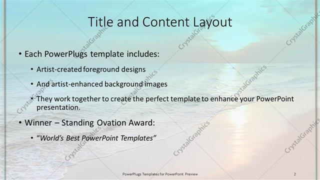 Title and Content presentation slide layout