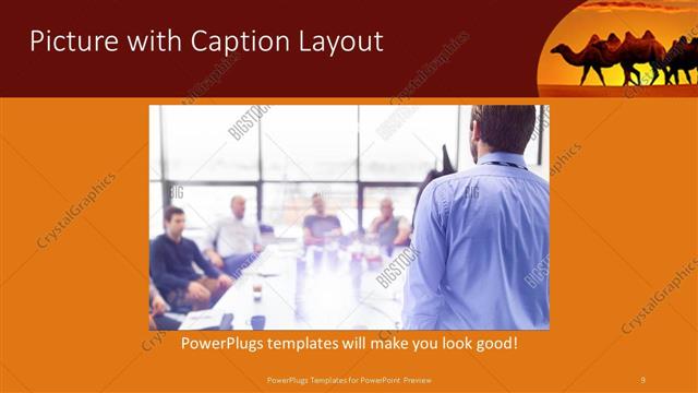 Picture with Caption presentation slide layout