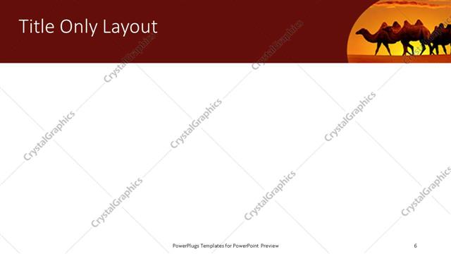 Title Only presentation slide layout