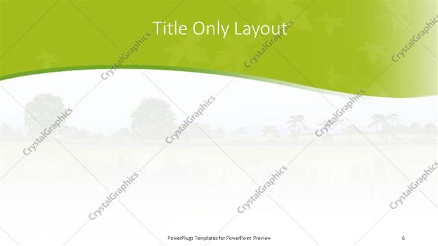 Title Only presentation slide layout