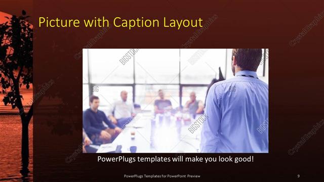 Picture with Caption presentation slide layout