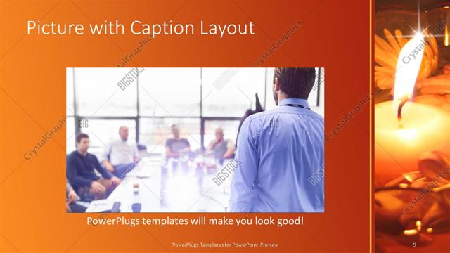 Picture with Caption presentation slide layout