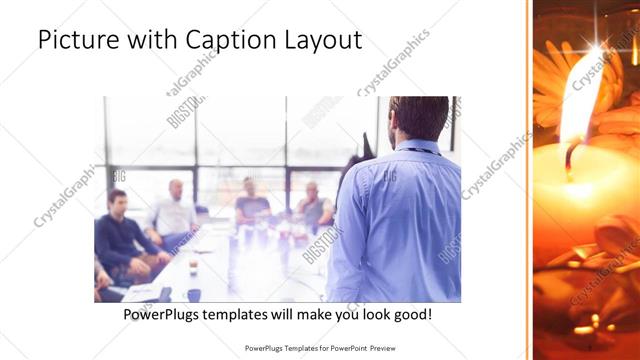 Picture with Caption presentation slide layout