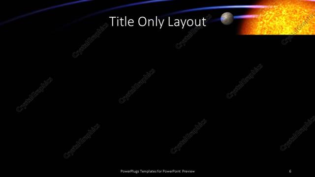 Title Only presentation slide layout