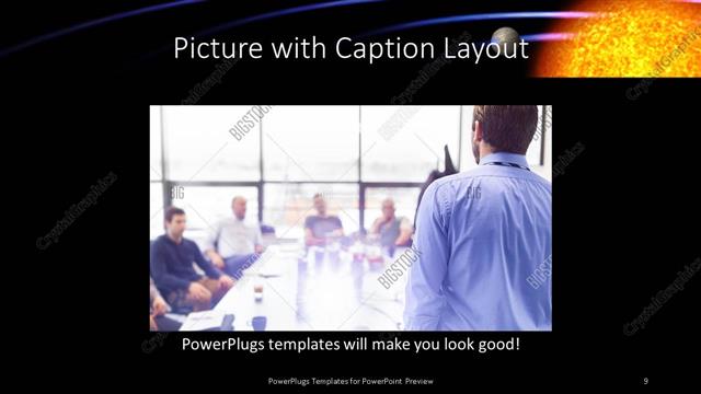 Picture with Caption presentation slide layout