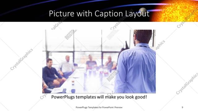 Picture with Caption presentation slide layout